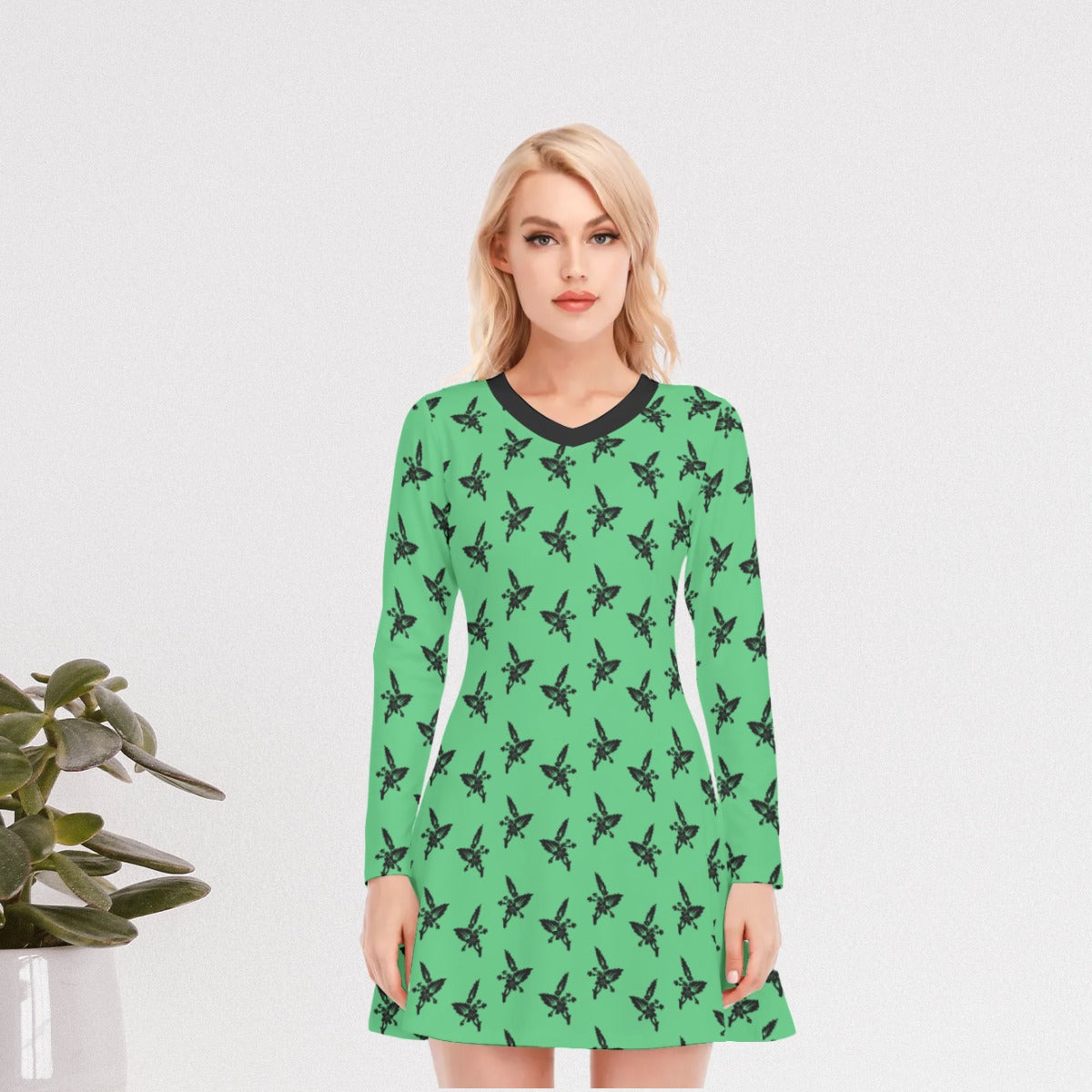 Long Sleeve Mini Dresses at Mummy Thyme 2XL Long Sleeve Mini Dresses at Mummy Thyme 2XL