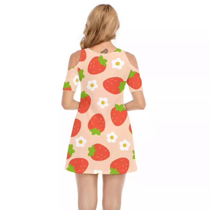 Cold Shoulder Mini Dresses at Mummy Thyme 2XL Cold Shoulder Mini Dresses at Mummy Thyme 2XL